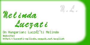 melinda luczati business card